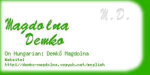 magdolna demko business card